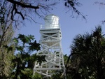 The sole water tower on Cabbage Key.
