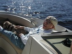 "FASTER FASTER!!!" Gramps says as he hold Muffy down. :)