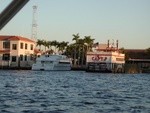 As we returned, we went back by downtown Fort Myers.  On the left is the Purrserverance - which is a fast shuttle (3-4 hours) to Key West, on the right is Capt JP's Riverboat, offering daily tours of the Caloosahatchee.