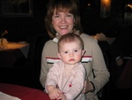 Gramma K & Paige-E patiently awaiting the main course...