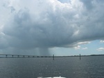 This was cool, rain off in the distance.  Typical summer thunderhead in Florida.