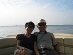 Highlight for Album: 2/4/04 - Bill &amp; Judy Okamoto stop by, so, of course, we head out on the boat!