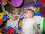 Highlight for Album: 6/24/2004 - Paige &amp; Josie playing