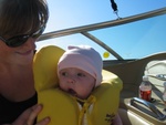 Highlight for Album: 9/18/04 - Josie's First Boat Ride