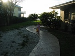 To the beach we go (down our new walkway to the river!)
