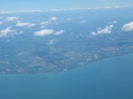 Here's a view of the Canadian peninsula - between Lake St. Clair and Lake Erie.