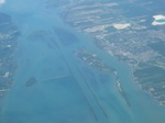 Part of the waterway between Lake St Clair and Lake Erie.