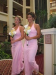 Here are Courtney's sisters, Meaghan and Elizabeth, who are the maids of honor.