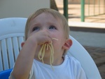 As you can see, Josie loves spaghetti... :)