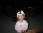 Paige is one of Santa's little helpers!