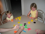 ...they are playing Play-Doh. :)