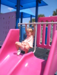 JoJo is ready to go to down the slide. ;)