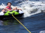 Tyler did great tubing today! :)
