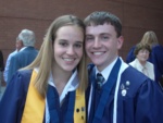 Laura & Adam after graduation -- Congratulations!