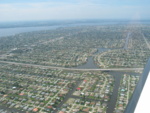 In the middle is Veterans Parkway, and on the left you can see Del Prado.