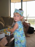 Here's Josie in her "pretty dress!"