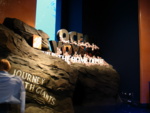 First exhibit - the Ocean Voyage - with the tunnel under the sea, and the big window into the aquarium.