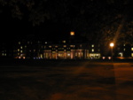 Here's a view of campus at night.