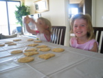 Highlight for Album: 10/1 - Halloween cookies with Paige &amp; Josie!