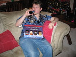 Tom gets the gift we were hoping he'd get - Santa Butt Beer!