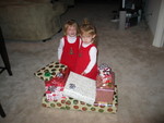 Highlight for Album: 12/26 - Paige &amp; Josie opening gifts at the Condo!