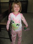 So is Paige-E, in her new PJ's!