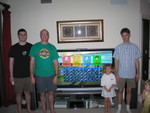 Do the Laurens look whipped?  Well, they are!  Paige-E took them down in a game of Wii Bowling!  Check out the scores!