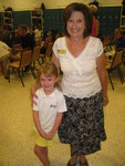 Paige with her teacher, Mrs. Judkins.