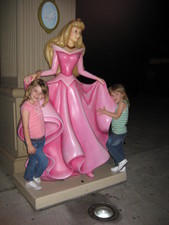 The girls with Sleeping Beauty!