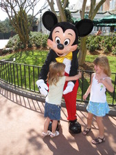 And the MAN himself -- Mr. Mickey Mouse -- Josie gave him the biggest HUG ever!