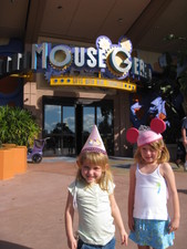 After doing so well at Disney -- Paige & Josie each got to pick out one thing at the Disney store (we made sure to review all of our options) -- here they are!