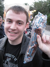 Adam loves the chocolate banana with nuts!