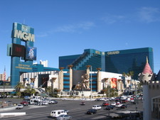 Here's where we stayed -- MGM Grand -- a package deal (hotel, airfare, and show) through Expedia.   MGM is huge!