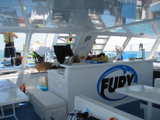 Here's the 'bar' in the big boat.  