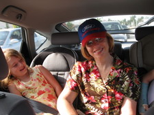 It's Mother's Day 2008, and Paige took Great Papa's hat and put it on Gramma Marty!  