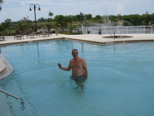 Papa Don gives the okay for the kids to get in the pool! 