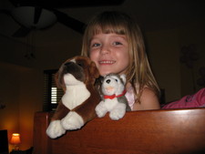 Josie loves her doggies. :)