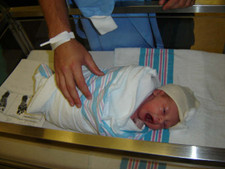 Alexandra Olivia - just born at 12:45am - July 17, 2008.