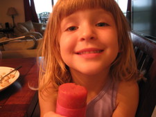 As part of our 'let's eat healthy, and create treats that are healthy' project -- Josie, and...