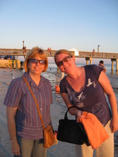 Gramma Marty & Mel-Mel enjoy the beach, and...