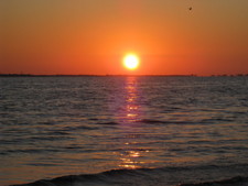 Another beautiful sunset view (Sanibel in the background!)