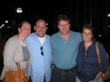 After dinner, we took a few photos outside.  Mel, Charly, Johnny & Mary-Ann.