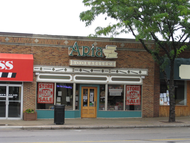 Aria Booksellers is closing (at least the store, they are going to be online!)
