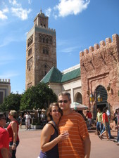 On our trek, Todd and Jen stopped for a photo op in Morocco.