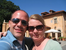 Charly & Melanie - Italy in Epcot - not quite the same as Italy on our Honeymoon.