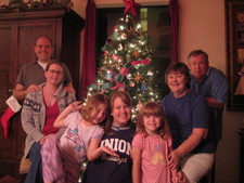 Family Shot - Charly2, Melanie, Paige, Amy, Josie, Grandma Linda, and Grandpa Doug!  Merry Christmas!