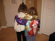 ...their new jackets (early Christmas gifts!)  Thank you Gramma Marty!