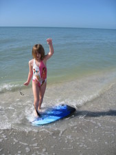 Whoo hoo - Paige figures out how to use her board!