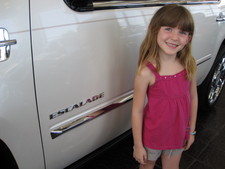 Her absolute favorite is the Escalade, because it seats 7 and she can take all of us around in it, without having to worry about having enough seats.

